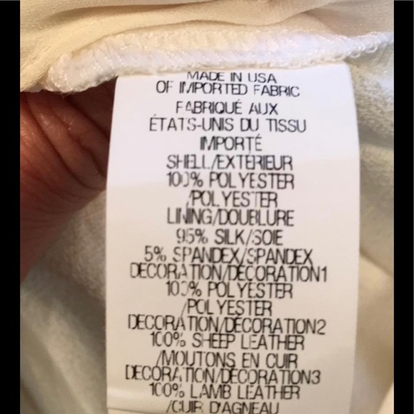 Helmut Lang Leather and Fabric Cargo Pants In White With Black Leather - Picture 6 of 7